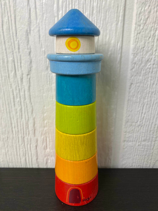 used HABA Lighthouse Wooden Stacker