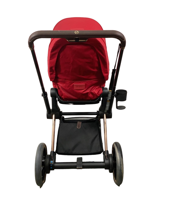 Cybex E-PRIAM Electric Stroller, 2019, Rose Gold, True Red