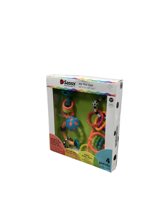 used Sassy My First Sensory Toys Gift Set