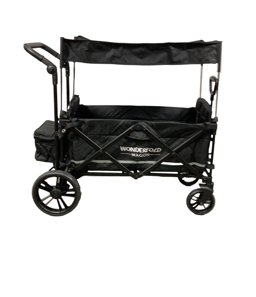 secondhand Wonderfold X2 Push + Pull Double Stroller Wagon, 2023, Stealth Black