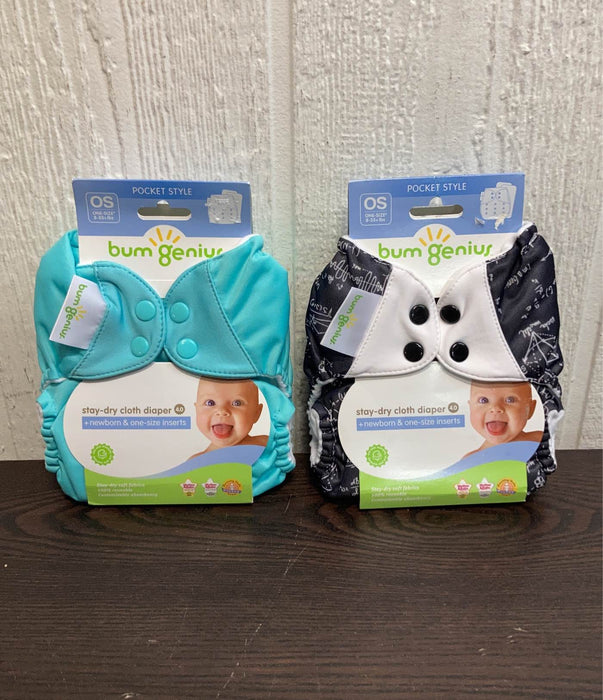 used BUNDLE bumGenius Diapers, Stay-Dry One Size