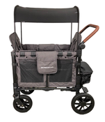 secondhand Wonderfold W2 Luxe Multifunctional Double Stroller Wagon, 2023, Charcoal Gray