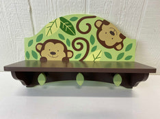 used KidsLine Monkey Shelf with Hooks