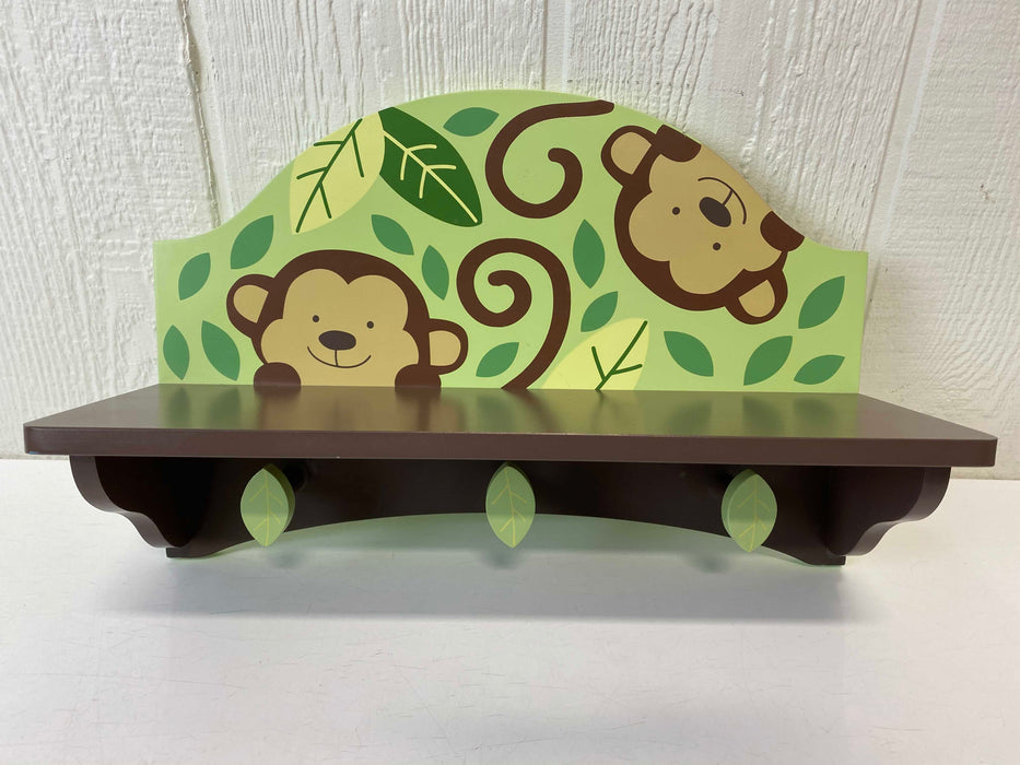 used KidsLine Monkey Shelf with Hooks