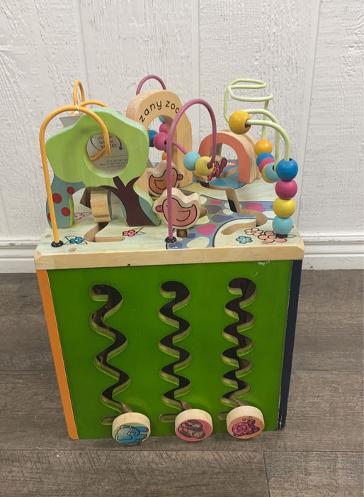 secondhand B. toys Zany Zoo Wooden Activity Cube