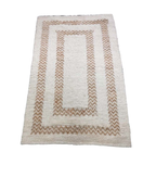 secondhand Safavieh Natura Collection 5' x 8’ Rug, Ivory/Natural Boarder Rug