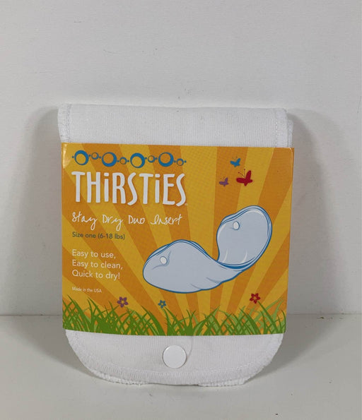 used Thirsties Stay Dry Duo Inserts- 2 Pack, -Size One (6-18lbs)