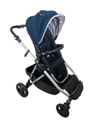 used Mockingbird Single to Double Stroller, 2023, Silver with Black Leather, Sea, Windowpane