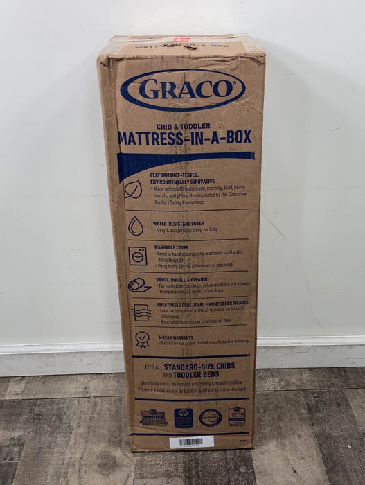 used Graco Deluxe Foam Crib And Toddler Bed Mattress