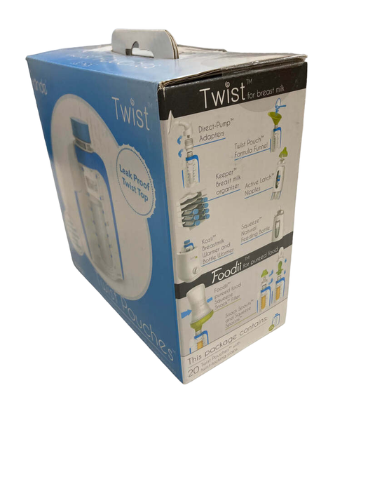 secondhand Kiinde Twist Pouches, 20 Pack