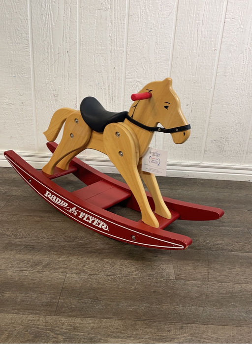 used Radio Flyer Vintage Wooden Rocking Horse