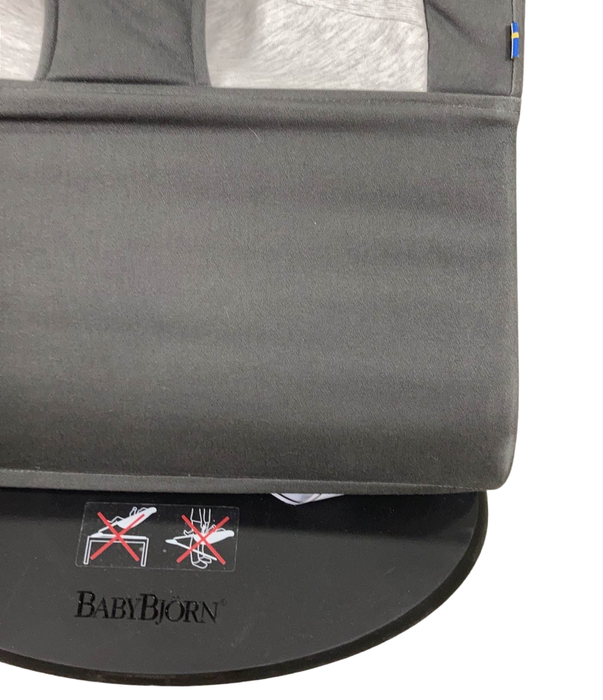 BabyBjorn Bouncer Balance, Dark Grey/Grey, Black Frame