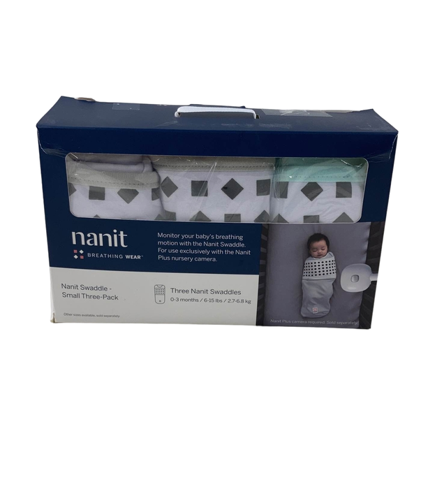 used Nanit Breathing Wear Swaddle 3 Pack