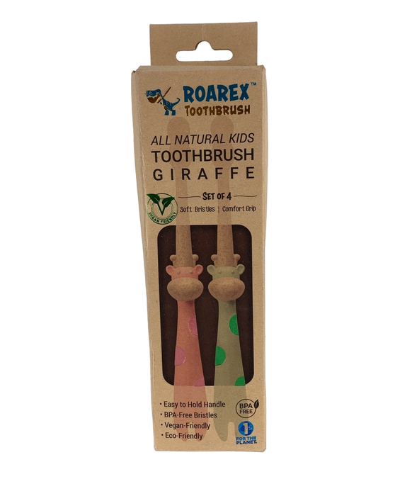 used Roarex All Natural Eco Toothbrush Set, Giraffe