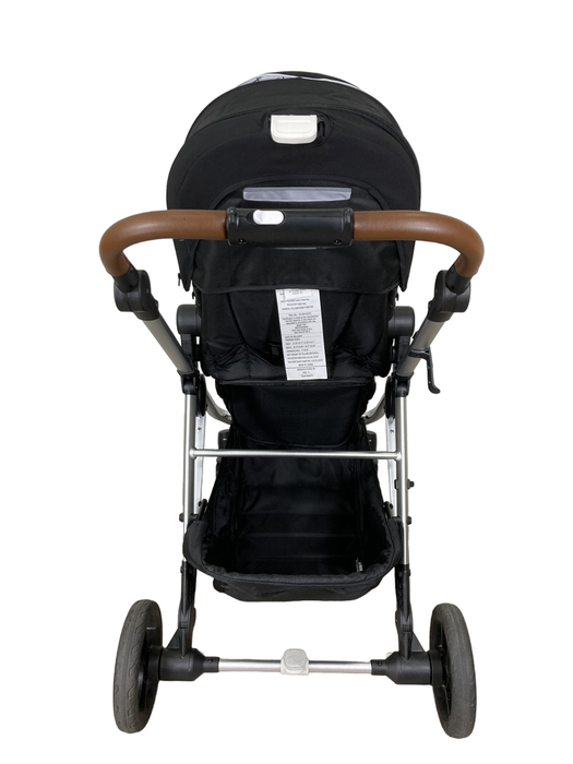 used Mockingbird Single to Double Stroller, 2022, Silver with Penny Leather, Windowpane, Black 