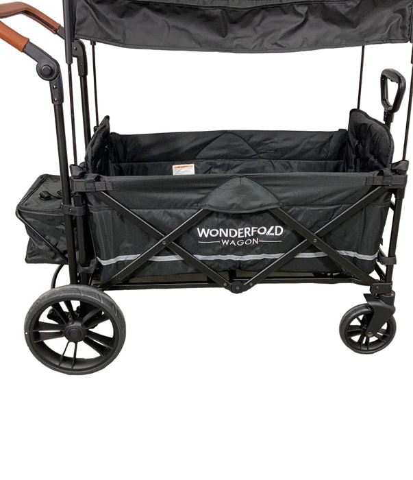 Wonderfold X2 Push + Pull Double Stroller Wagon, 2023, Stealth Black