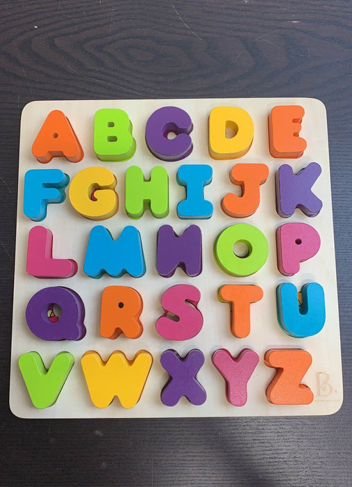 used B. toys Wooden Alphabet Puzzle