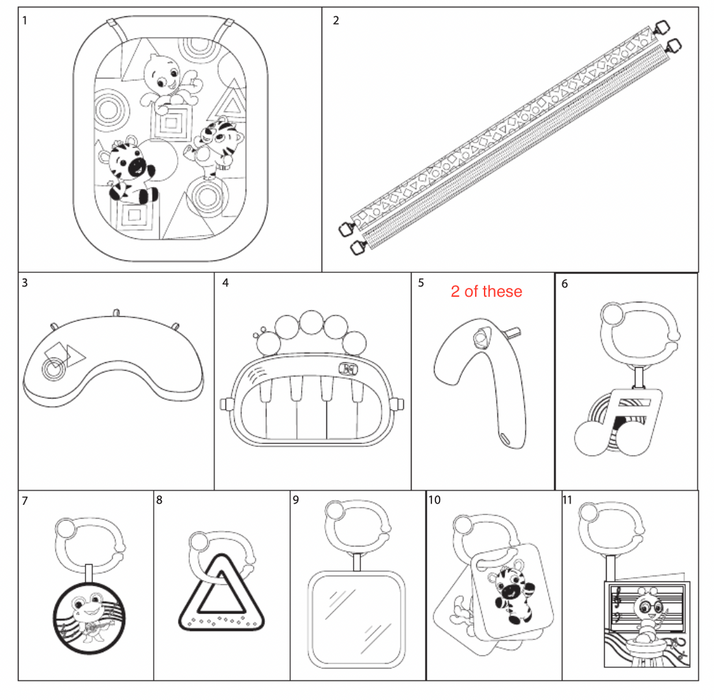 used Baby Einstein 4-in-1 Kickin’ Tunes Music Activity Gym