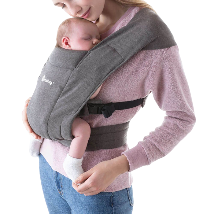 used Ergobaby Embrace Baby Carrier, Heather Grey