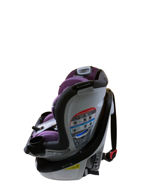 secondhand Evenflo Gold Revolve 360 Slim 2-in-1 Rotational Car Seat With SensorSafe, Amethyst Purple, 2023