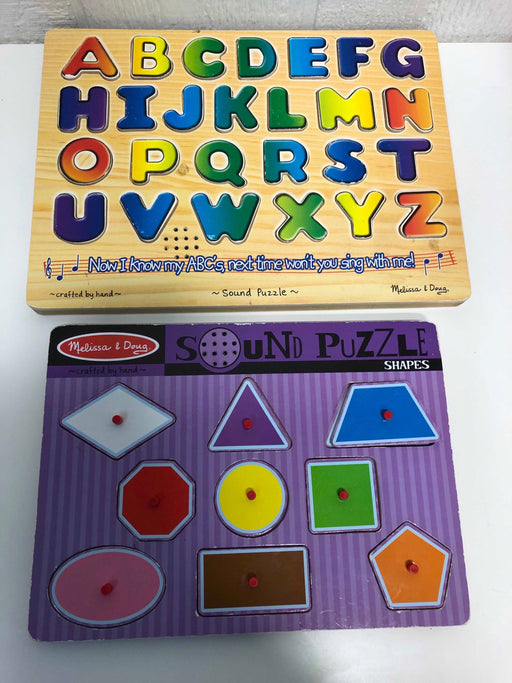 used BUNDLE Melissa & Doug Wooden Puzzles