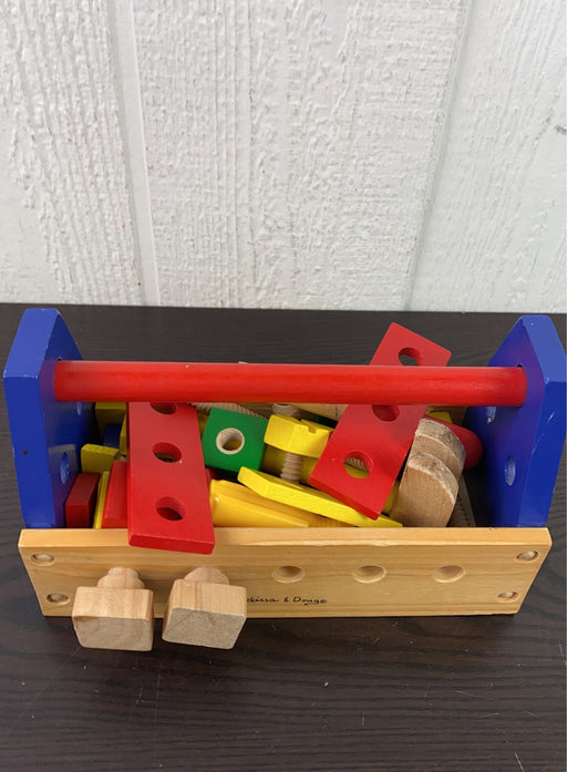 secondhand Melissa & Doug Take-Along Tool Kit Wooden Toy