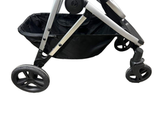 used Mockingbird Single to Double Stroller, 2022, Silver with Penny Leather, Watercolor Drops, Black