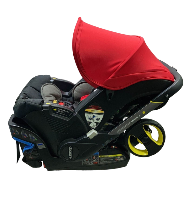 secondhand Doona Infant Car Seat & Stroller Combo, 2022, Flame Red