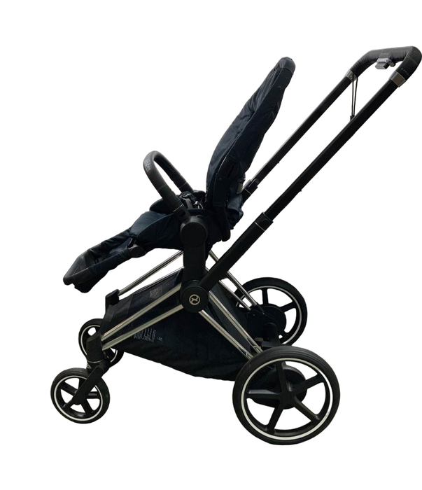 secondhand Cybex PRIAM Stroller, Deep Black, Chrome With Black Details, 2019