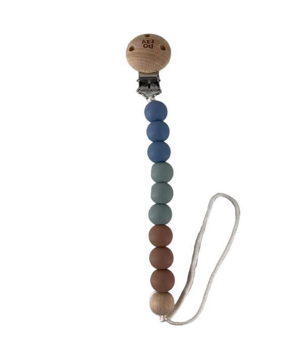 secondhand AEIOU Silicone Pacifier Clip