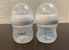 used Philips Avent Anti-Colic Bottles, 4oz, 2-Pack, Clear