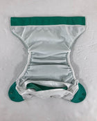 used BumGenius Elemental All-In-One Cloth Diapers, - emerald green