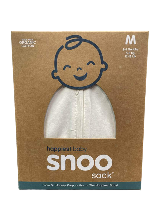 used Happiest Baby SNOO Sack, Medium (12-18 lbs), Ivory