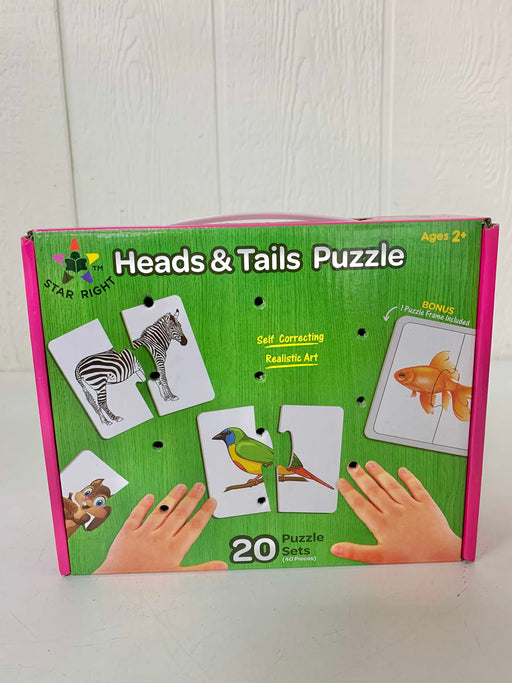 used Star Right Match Puzzle, Heads & Tails Animal