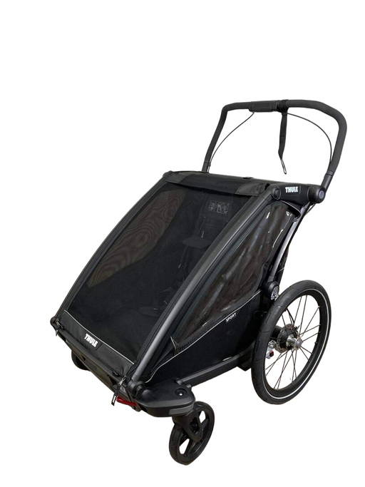 secondhand Thule Chariot Sport 2 Bike Trailer, Black, Midnight Black