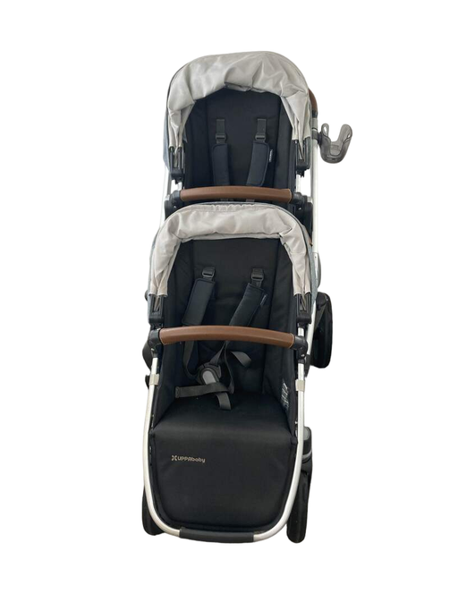 secondhand UPPAbaby VISTA V2 Double Stroller, 2019, Gregory (Blue Melange)