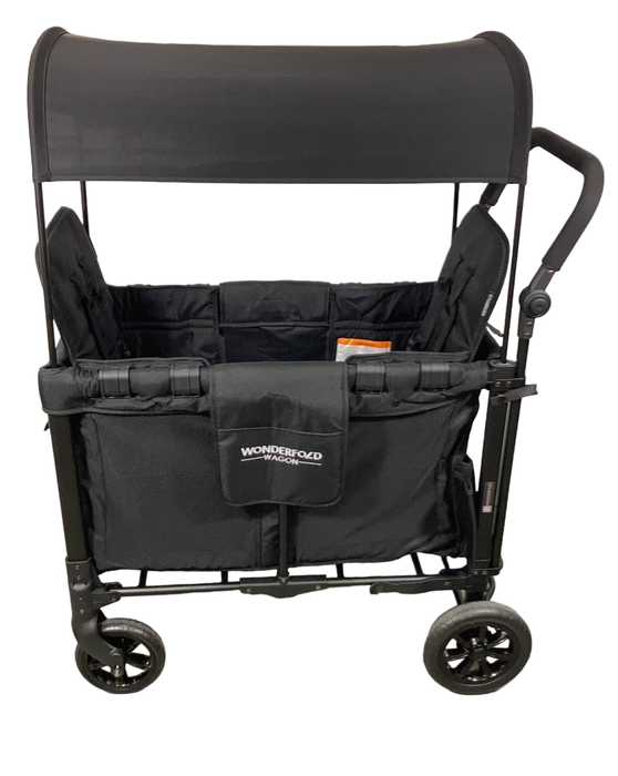 secondhand Wonderfold W2 Original Multifunctional Double Stroller Wagon, 2022, Black