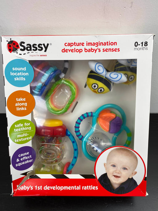 used Sassy Baby’s First Developmental Rattles