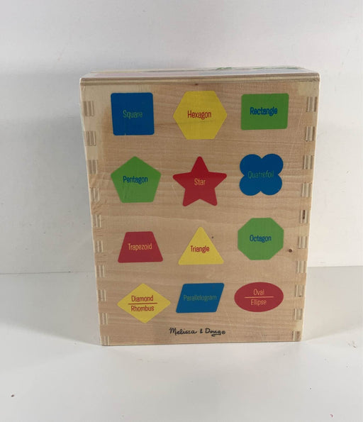 secondhand Melissa & Doug Color Blocks Wooden Shape Sorter