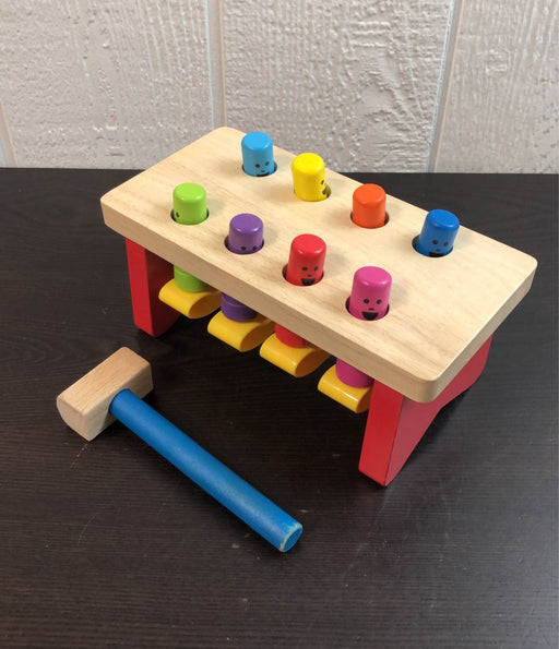 used Melissa & Doug Deluxe Pounding Bench Wooden Toy