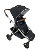 used Mockingbird Single to Double Stroller, 2022, Silver with Penny Leather, Windowpane, Black