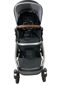 secondhand Mockingbird Single to Double Stroller, 2022, Silver with Penny Leather, Windowpane, Black