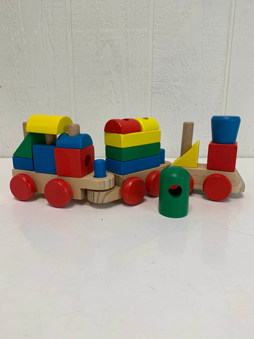 secondhand Melissa & Doug Wooden Stacking Train