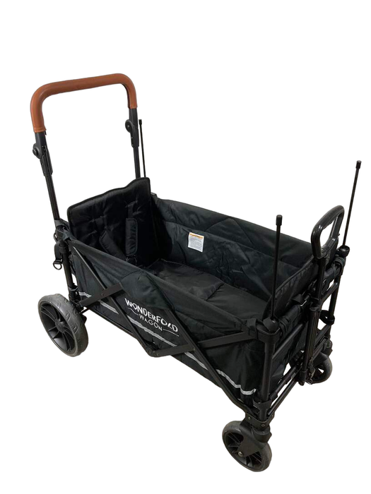 used Wonderfold X2 Push + Pull Double Stroller Wagon, Black, 2022