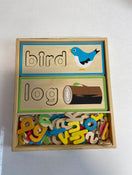 used Melissa & Doug See & Spell Wooden Educational Board