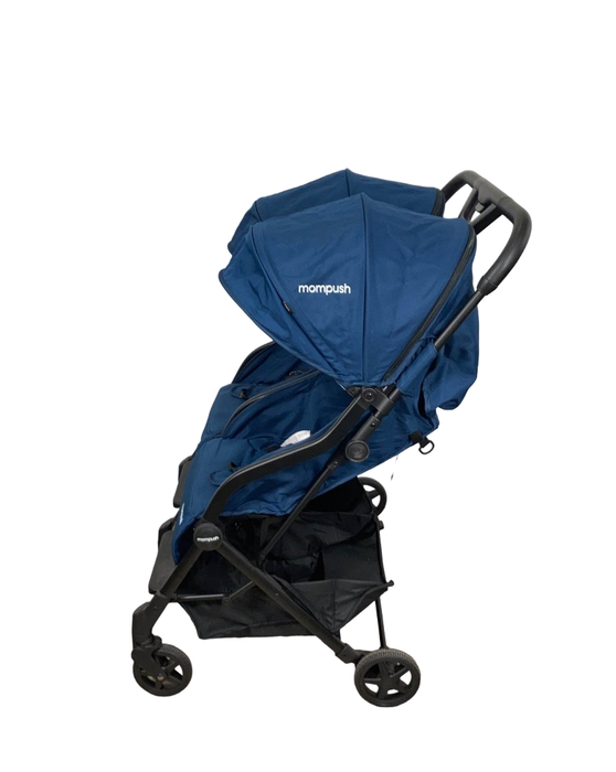 secondhand Mompush Lithe Double Stroller, 2021, Navy