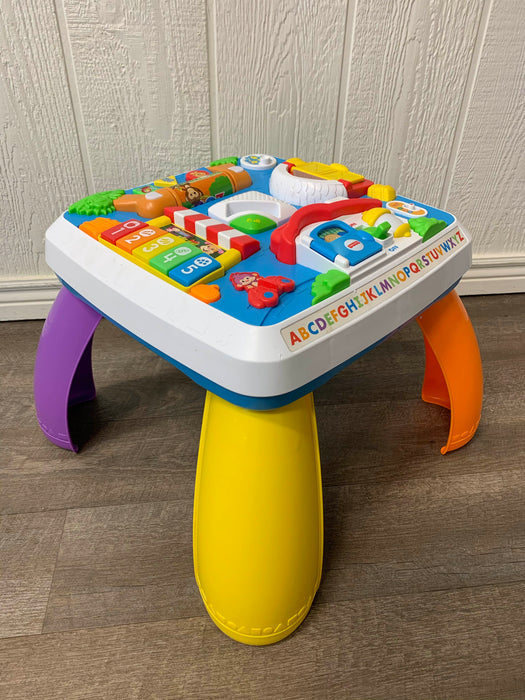 used Fisher Price Laugh & Learn Puppy and Friends Learning Table