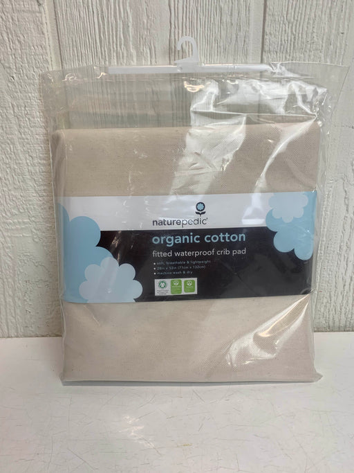 used Naturepedic Organic Cotton Waterproof Fitted Crib Pad