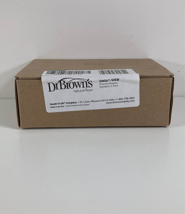 used Dr. Brown's Natural Flow Baby Bottle Nipples 6 Pack