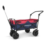 used Wonderfold S2 Push and Pull Folding Wagon, Navy/Red